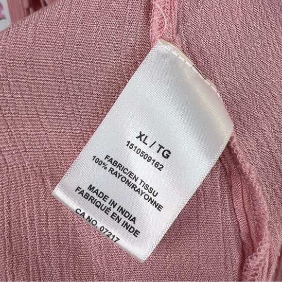 Warehouse one long sleeve corset Pink Button-Down Shirt with Sleeve Details - Picture 6 of 9